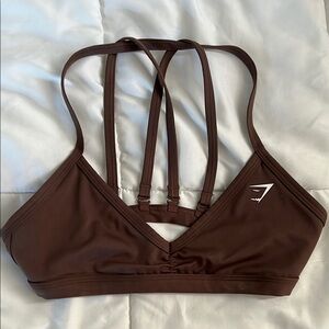 Gymshark Brown Adjustable Strap Sports Bra
